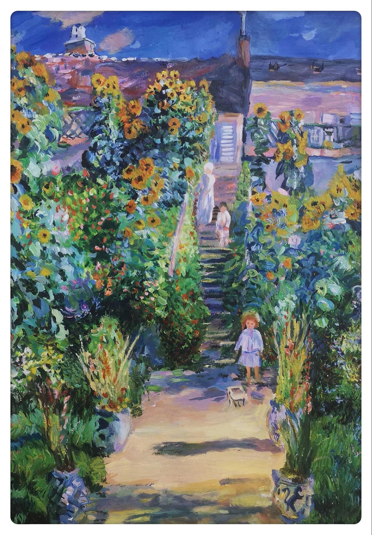 临摹莫奈弗特伊的花园