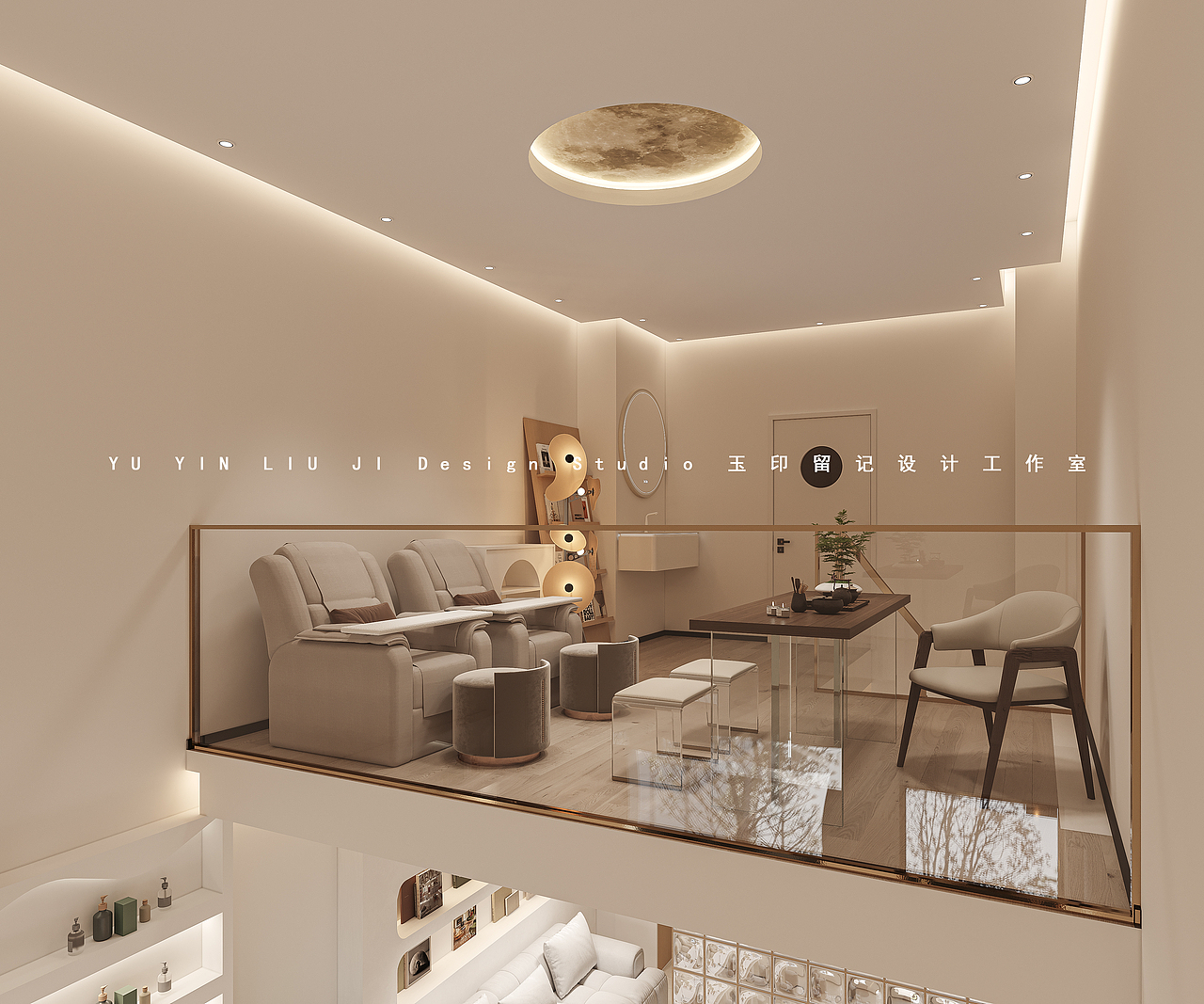 美甲店设计案例（图ZMzc4NjE5Njk2） - 场景 - 站酷设计师玉印留记设计原创素材 - 站酷ZCOOL