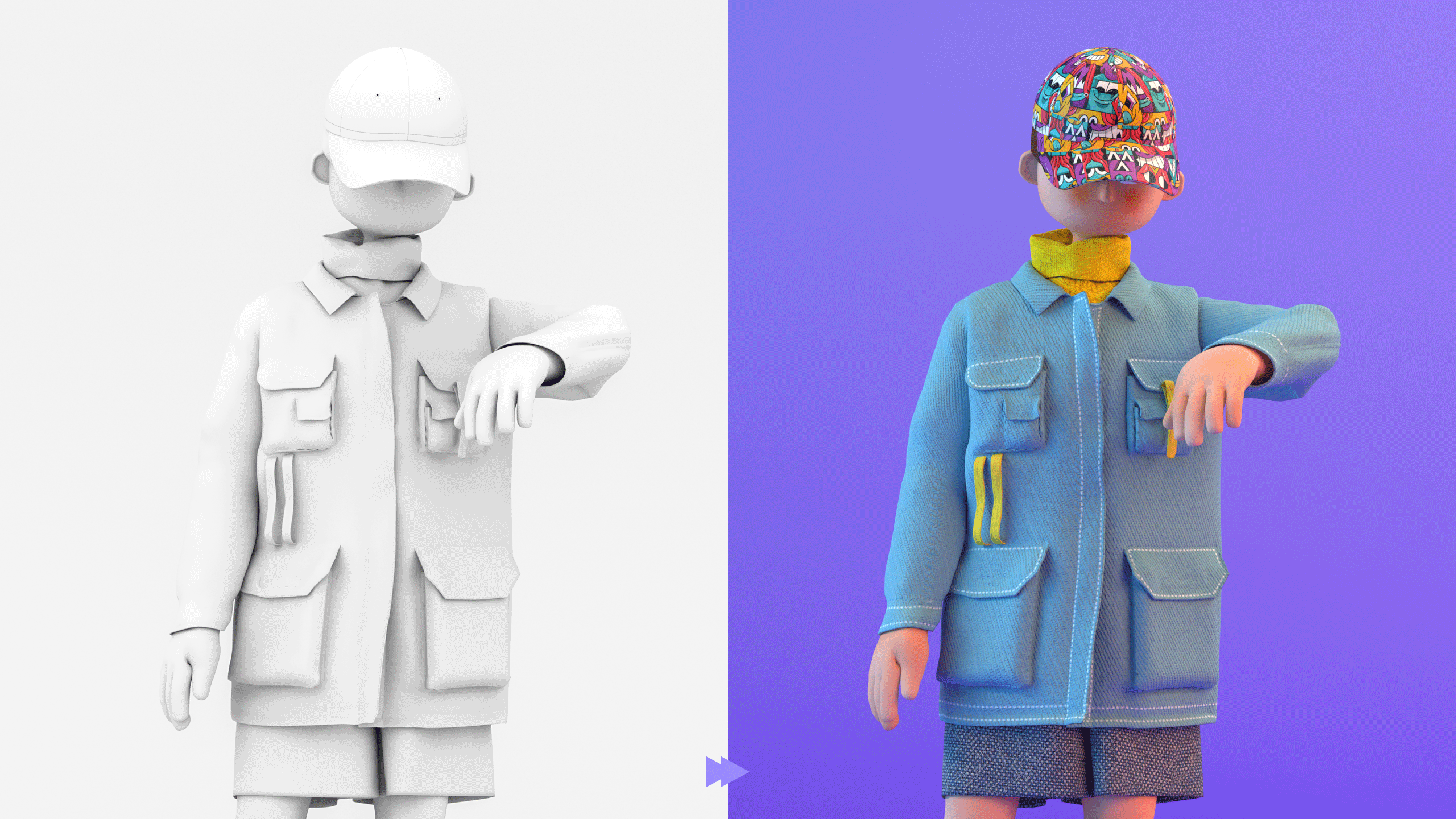 C4D角色建模-2020上半年合集（图ZMjIzNzI2MTY4） - 人物/生物 - 站酷设计师SHINE___原创素材 - 站酷ZCOOL