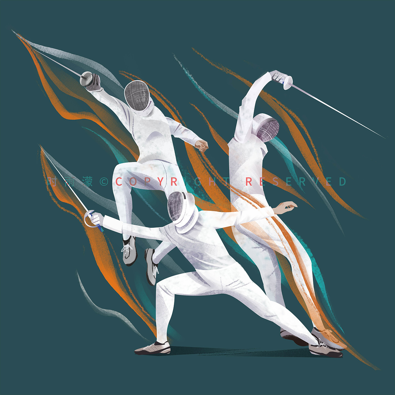 奥运会项目插画