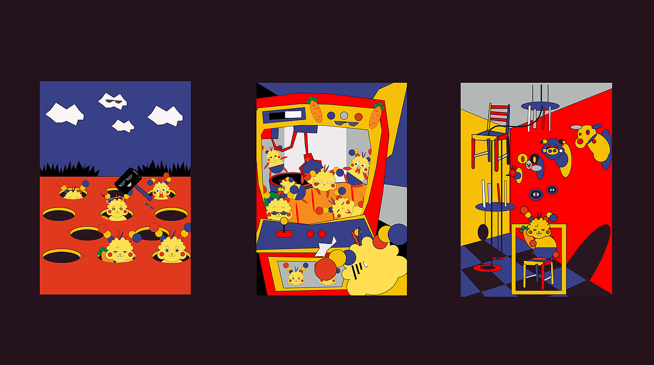 OPPO万物皆可盘-红黄蓝的治愈（图ZMjA1Mzc1NzM2） - 主题/皮肤 - 站酷设计师蛋酒QWQ原创素材 - 站酷ZCOOL