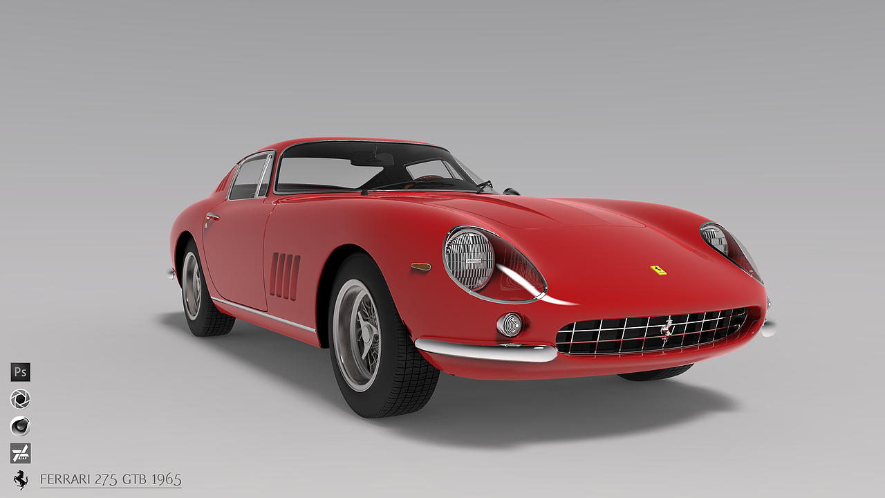 Ferrari 275 GTB 1965 渲染