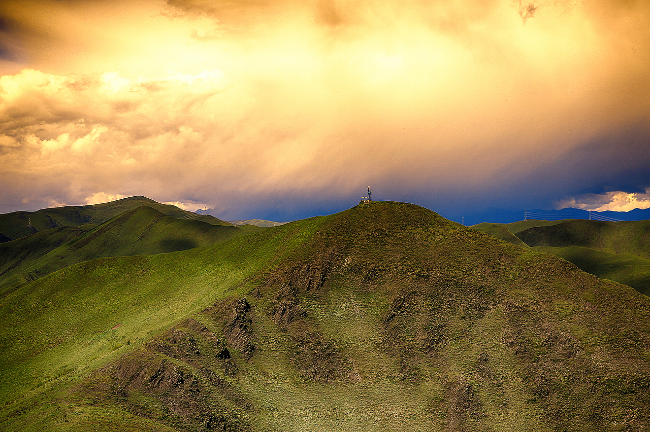 在等贡嘎雪山露头,迟迟等不来!