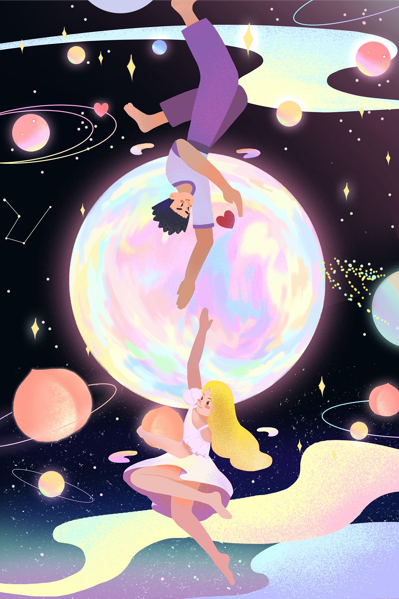 七夕海报（图ZMjIyODgyNDg0） - 商业插画 - 站酷设计师333三娘原创素材 - 站酷ZCOOL