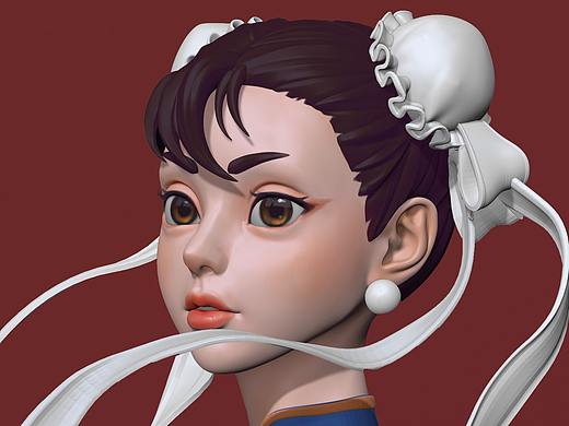 春丽风格化角色建模