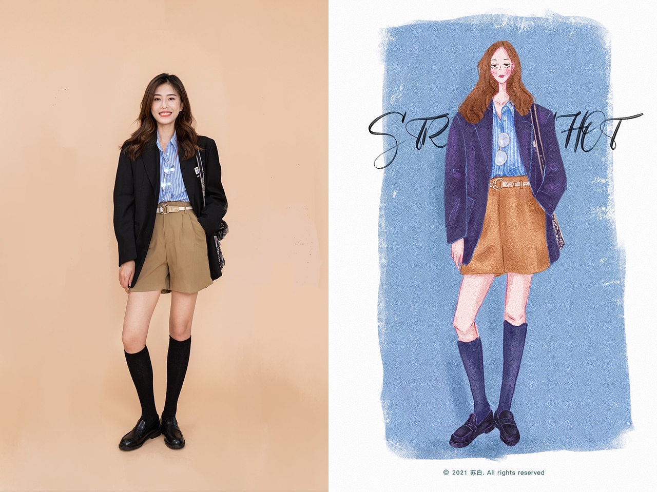 一周穿搭（图ZMjQ4MzAzNjEy） - 创作习作 - 站酷设计师聪明的苏白原创素材 - 站酷ZCOOL