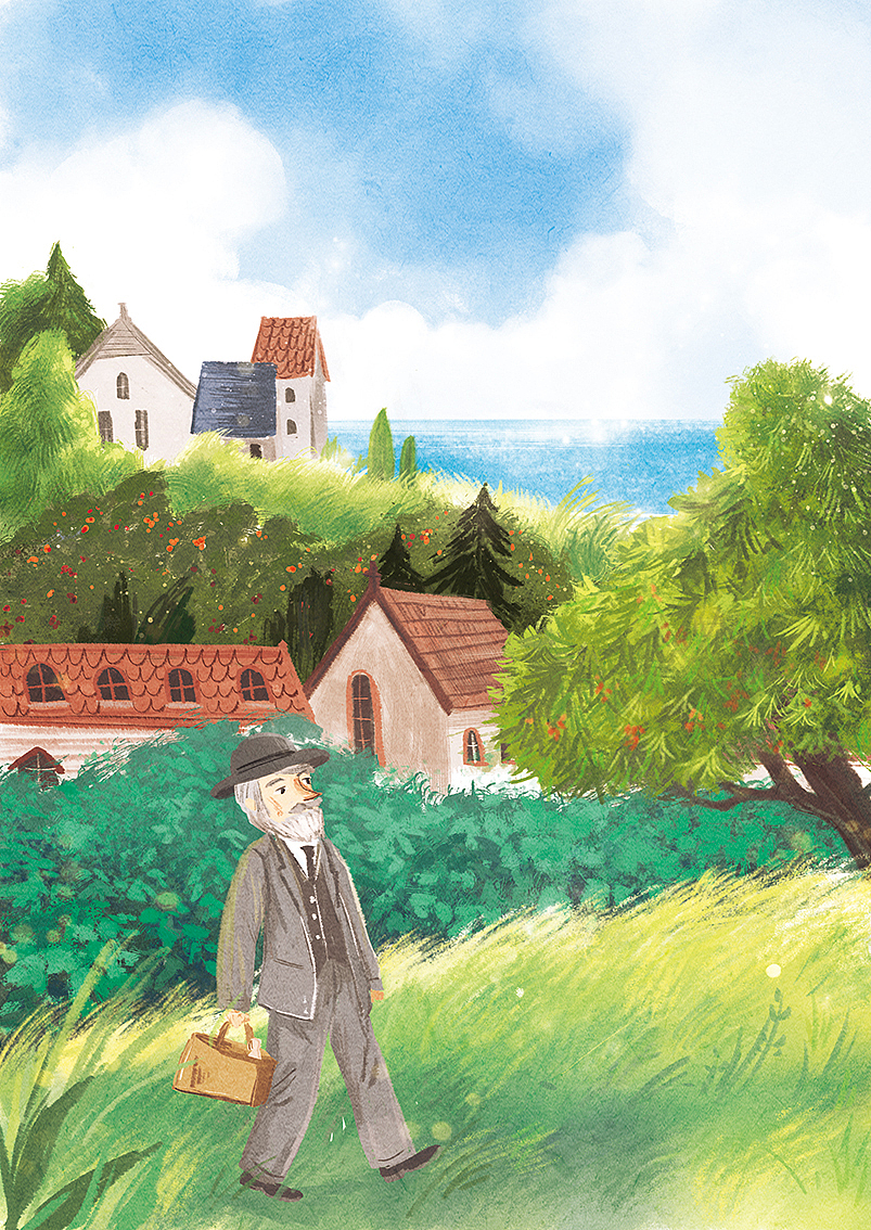 《木头娃娃的旅行》故事插画