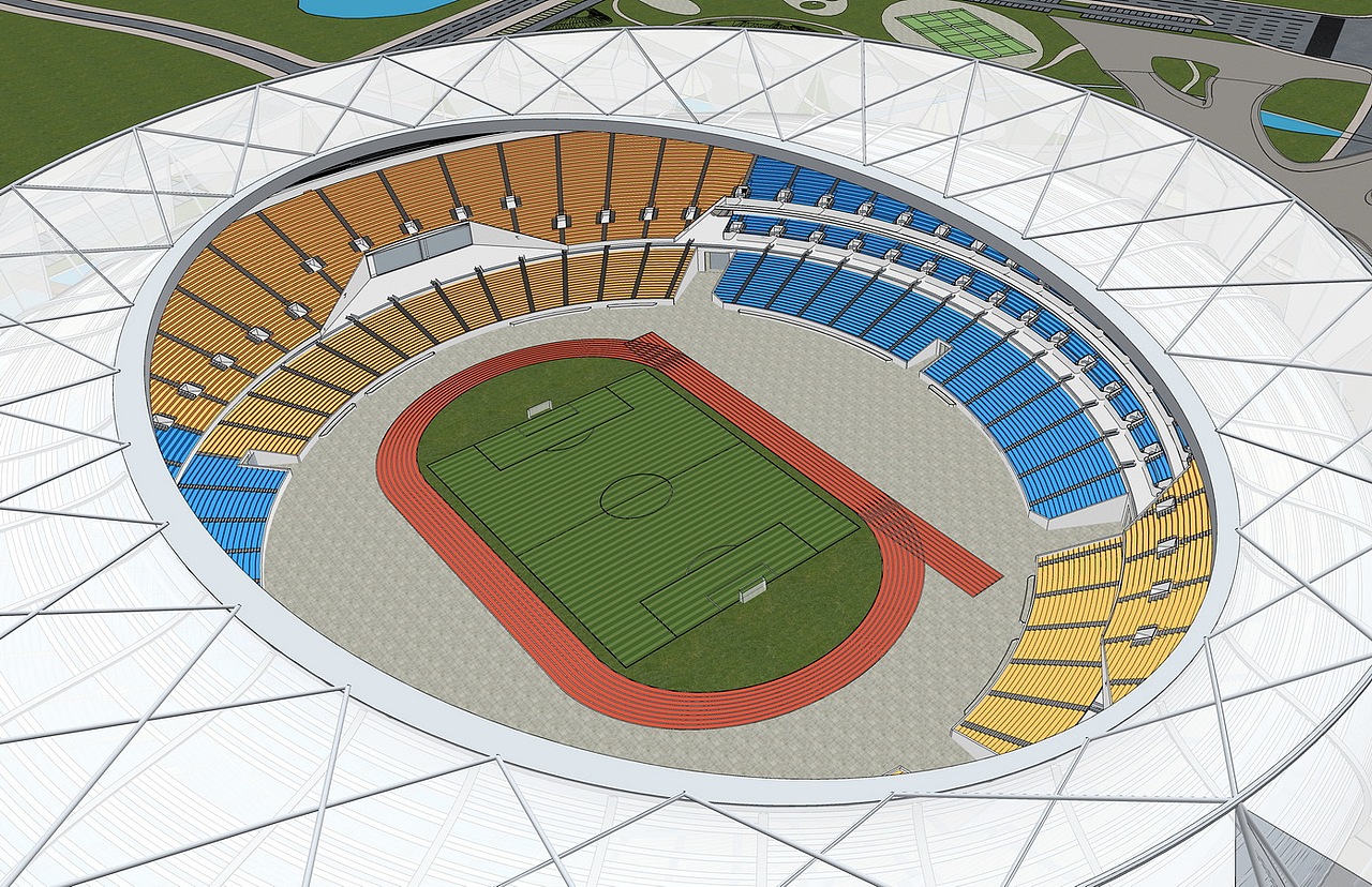 体育馆SU模型下载