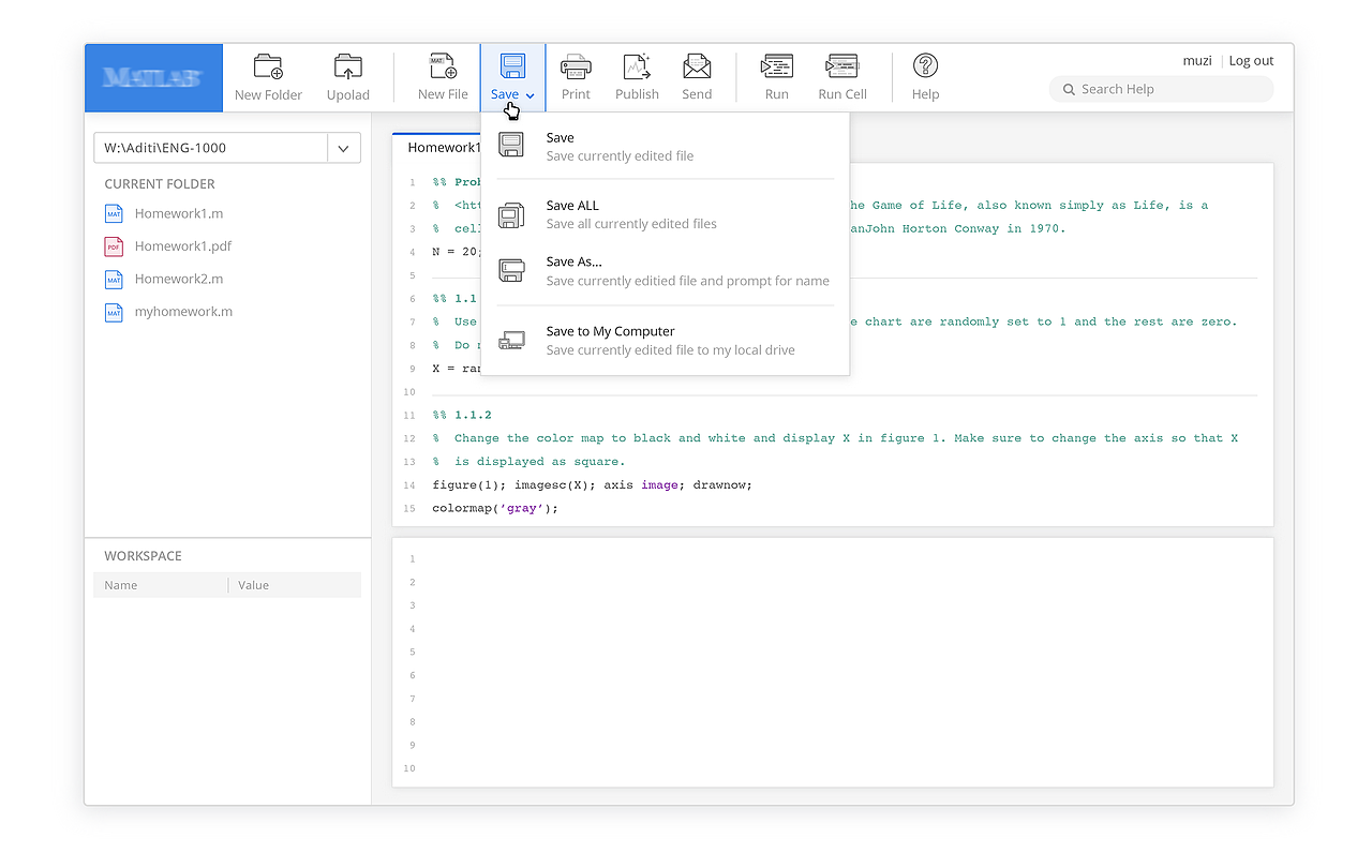 MatLab Online Redesign(图ZMTMzOTA0Njg4) - APP界面 - 站酷设计师MuziMeng原创素材 - 站酷ZCOOL