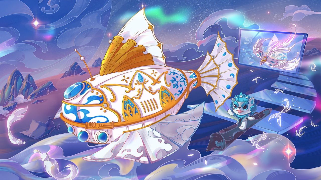 绘王壁纸比赛|《逐梦之航 向阳而行》（图ZMzM2NDE1NDY0） - 商业插画 - 站酷设计师一口稣So原创素材 - 站酷ZCOOL