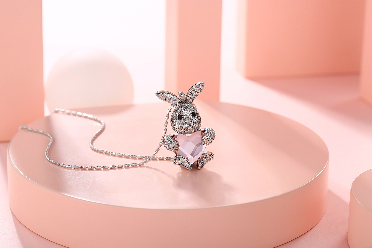 珠宝摄影 | 冰激凌粉系 首饰拍摄饰品图