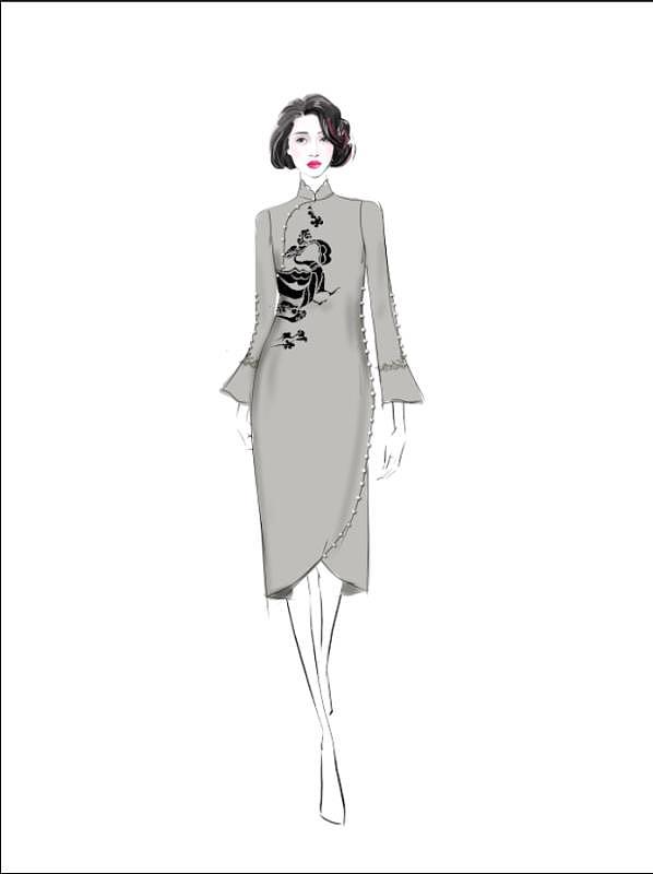 中式旗袍礼服（图ZMTg4OTkxNzcy） - 正装/礼服 - 站酷设计师衍生chen原创素材 - 站酷ZCOOL