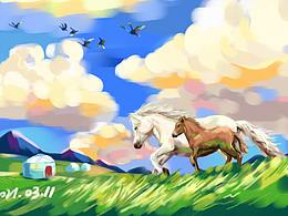 板绘系列3《成长》