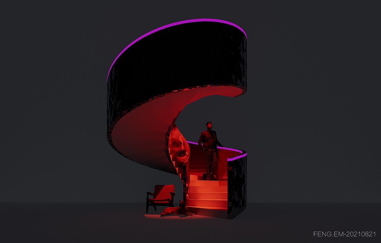 随性｜旋转楼梯（图ZMjY3NjMxNzc2） - 其他 - 站酷设计师F二毛原创素材 - 站酷ZCOOL