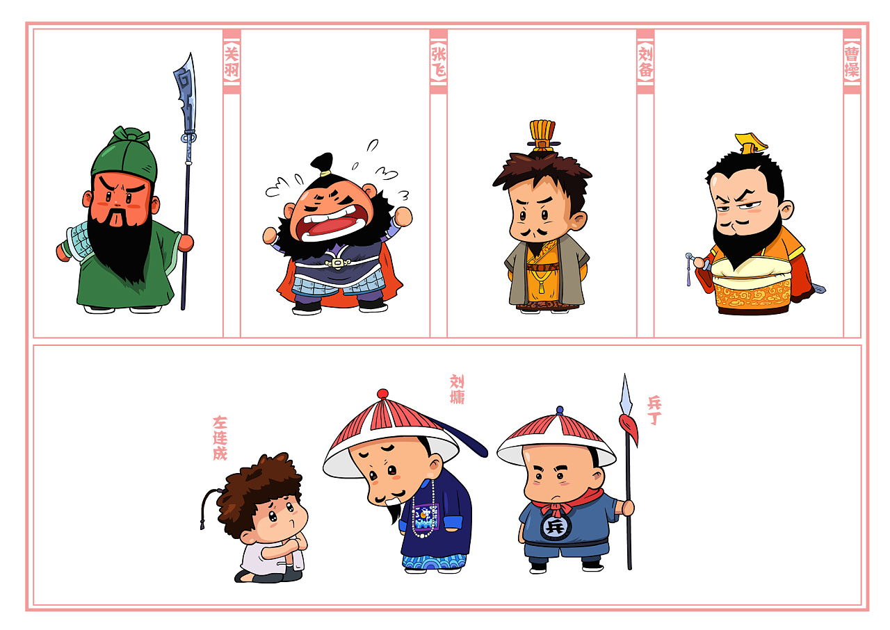 电视评书卡通人物设定