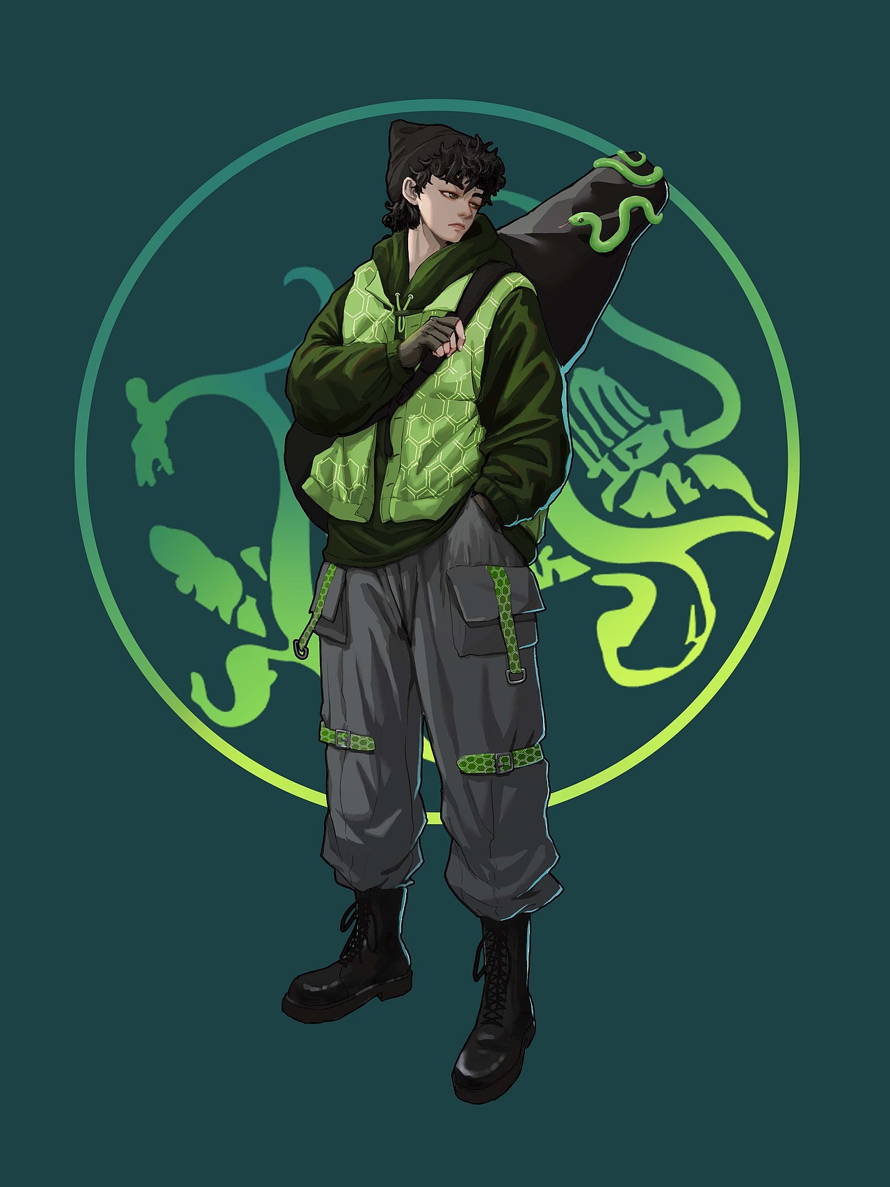 新国潮 角色设计-秦申