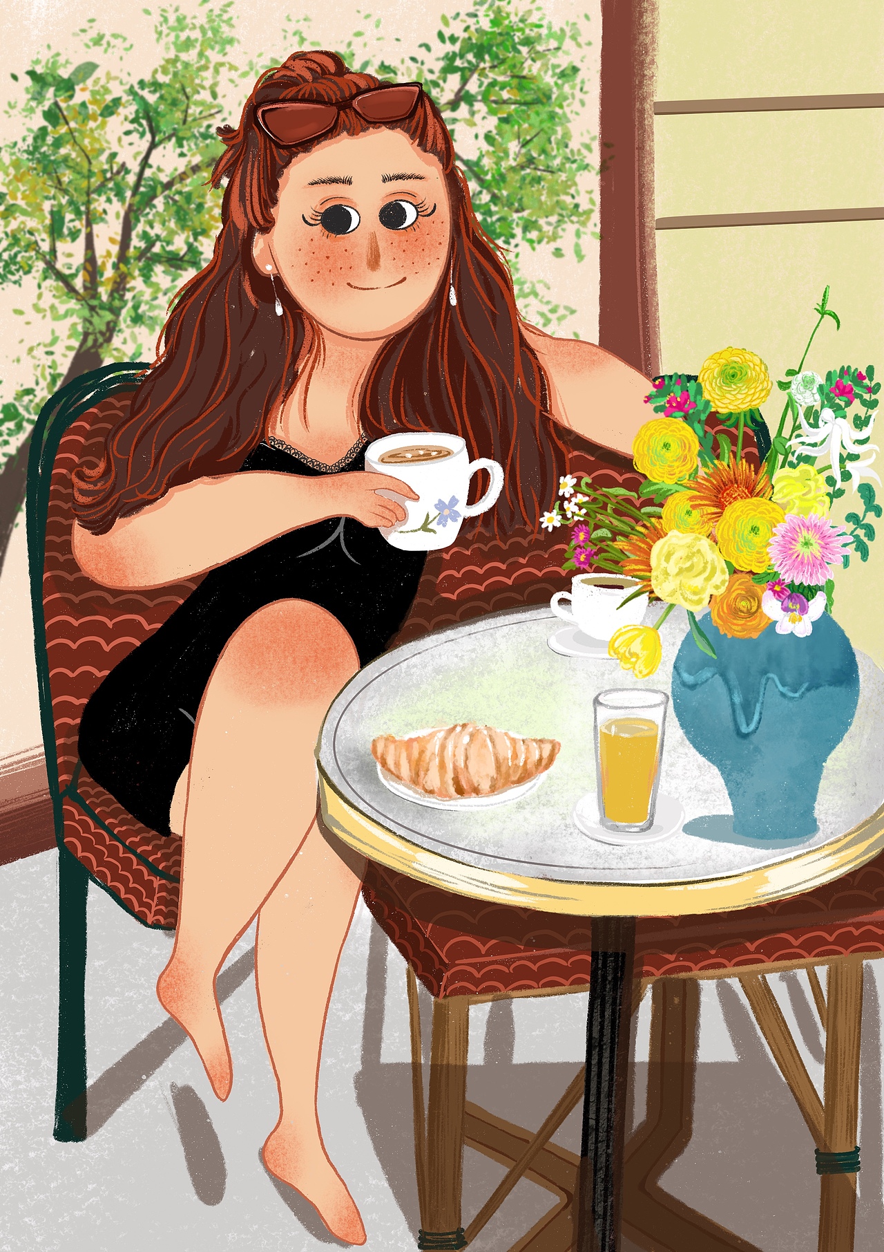 最近画的一些日常小画｜接触春天（图ZMzM3NjMwNjI0） - 创作习作 - 站酷设计师超级航航原创素材 - 站酷ZCOOL