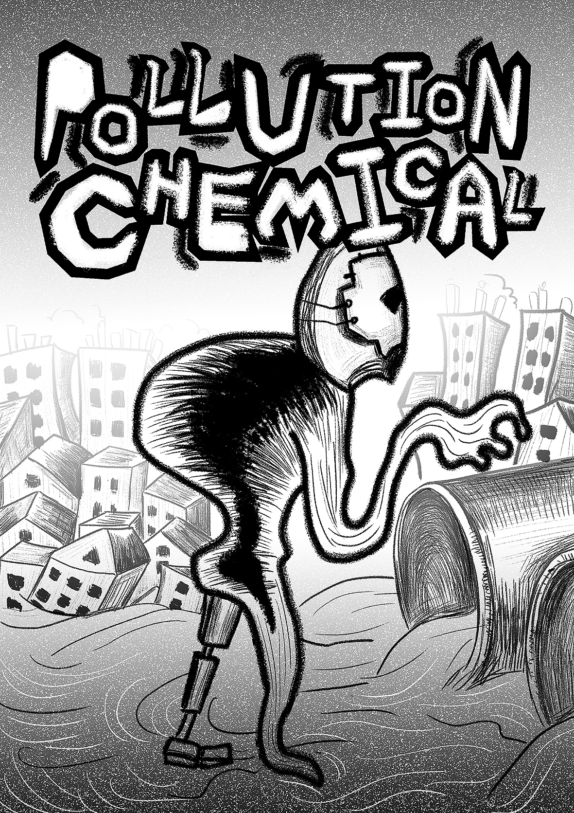 荒诞——基于人类破坏环境的视觉设计|插画|概念设定|南方姑娘喜欢嗦