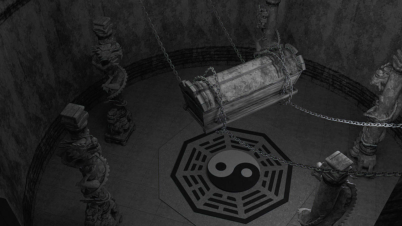 《盗墓笔记》七星鲁王宫古墓三维场景建模渲染