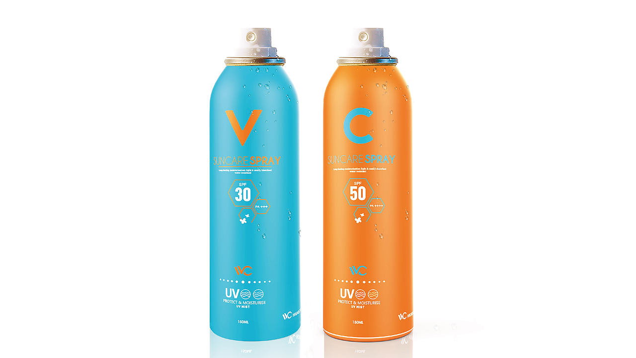 防晒喷雾包装设计