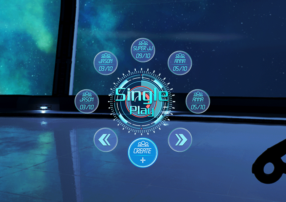 VR游戏ARK PARK前期UI概念设计