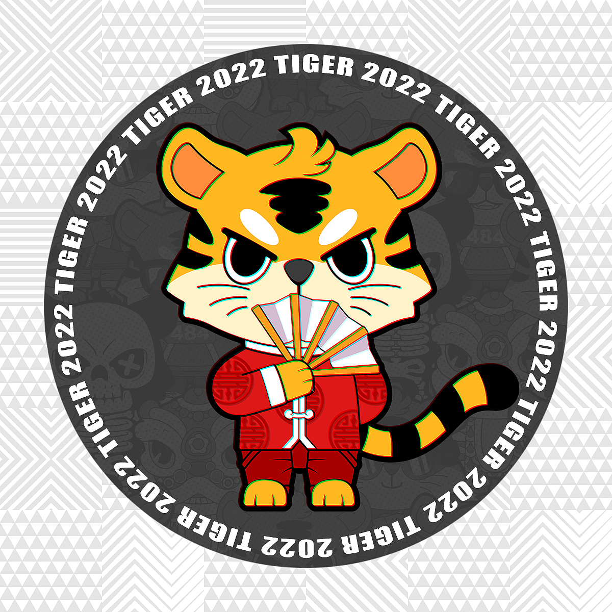 酷酷虎丨虎年卡通形象设计（图ZMjc5NjEwMzY4） - 创作习作 - 站酷设计师羽墨扬原创素材 - 站酷ZCOOL