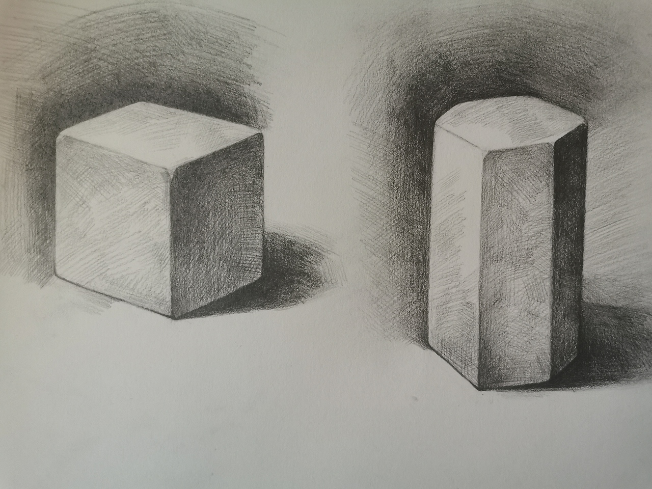 素描几何体|纯艺术|绘画|顾听_临摹作品-站酷zcool