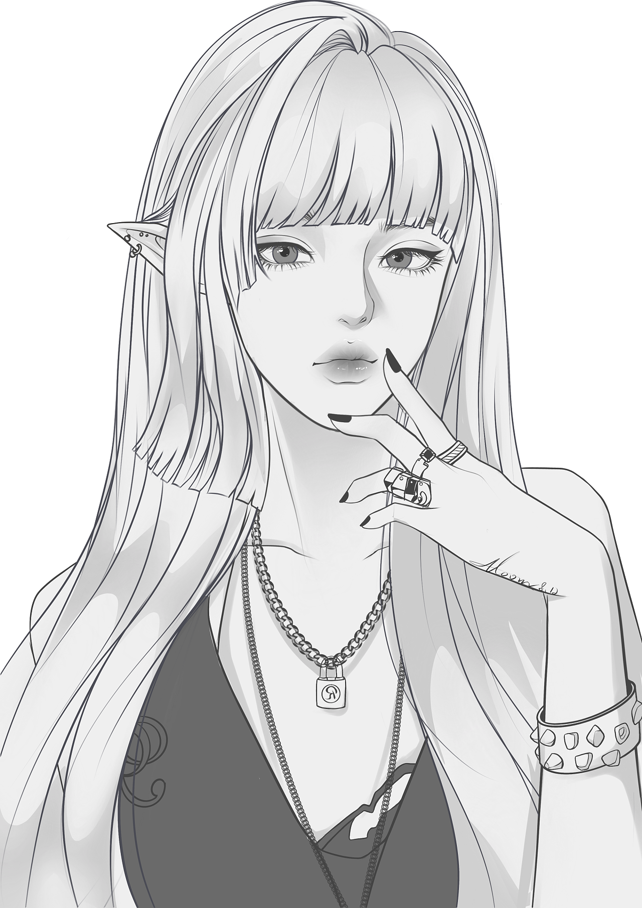 【精灵耳女孩】