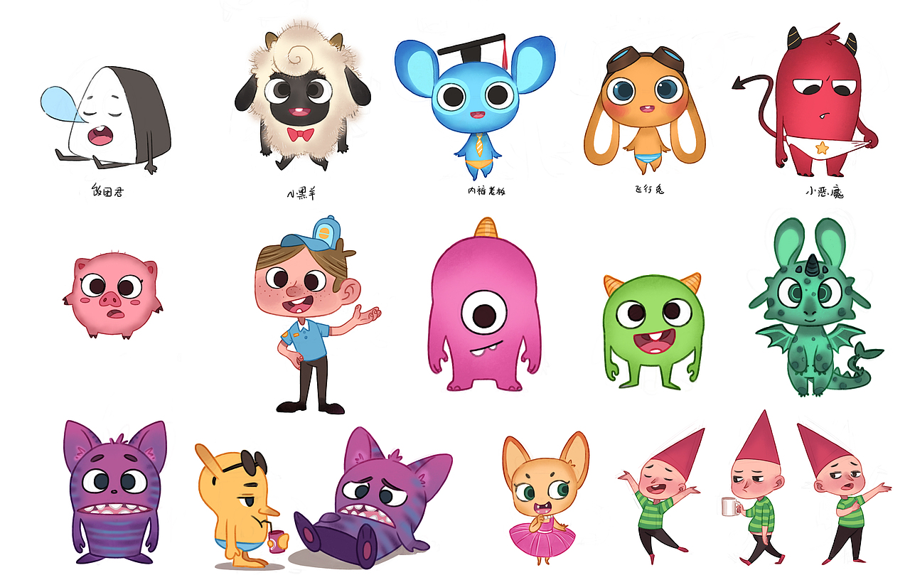 最近创作的一些角色和插图|动漫|动画片|guojing12138_原创作品-站酷