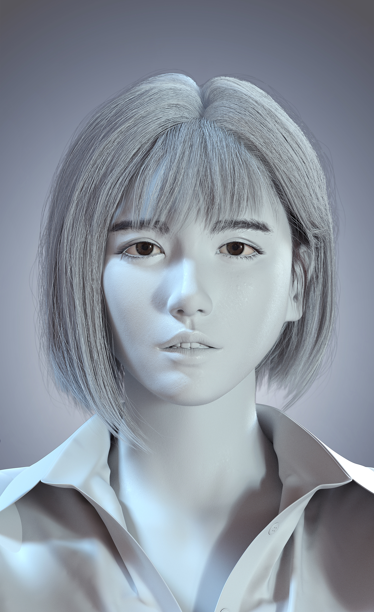 CG练习 虚拟偶像（图ZMTg2ODQ2Mzgw） - 人物/生物 - 站酷设计师满仓233原创素材 - 站酷ZCOOL