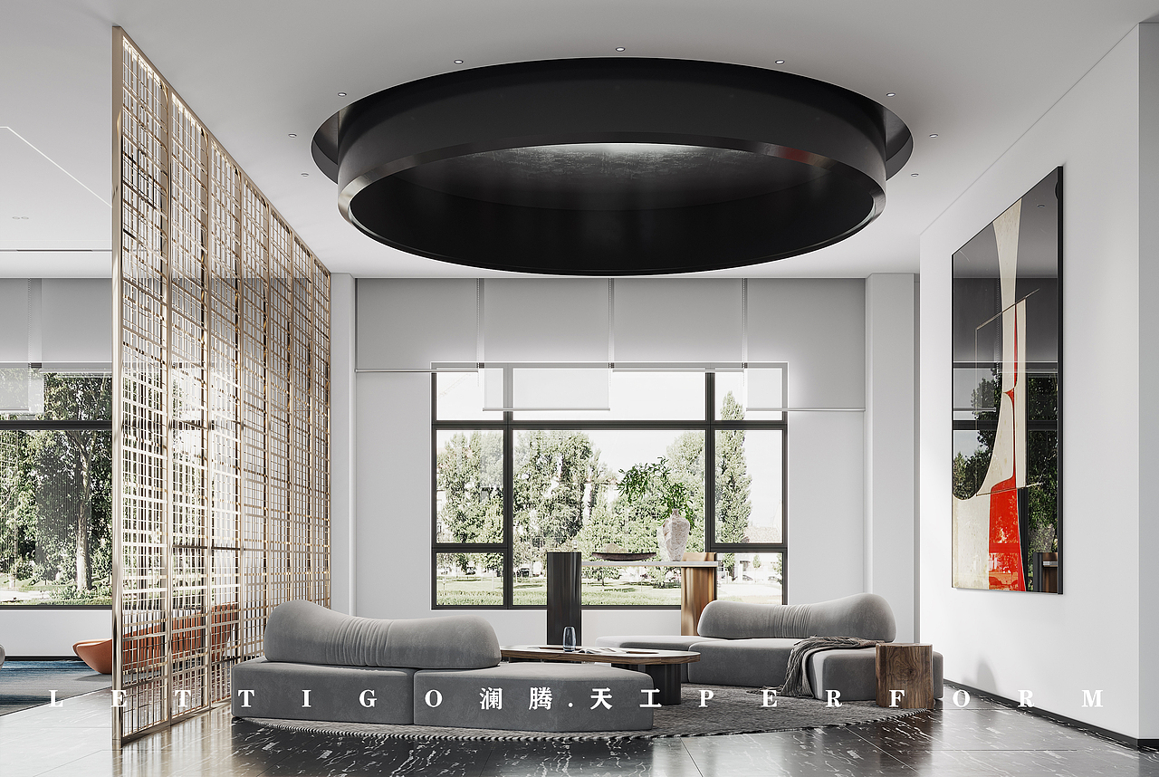 现代|办公楼（图ZMjk0NDU1MjQ4） - 商业空间设计 - 站酷设计师澜腾天工W原创素材 - 站酷ZCOOL