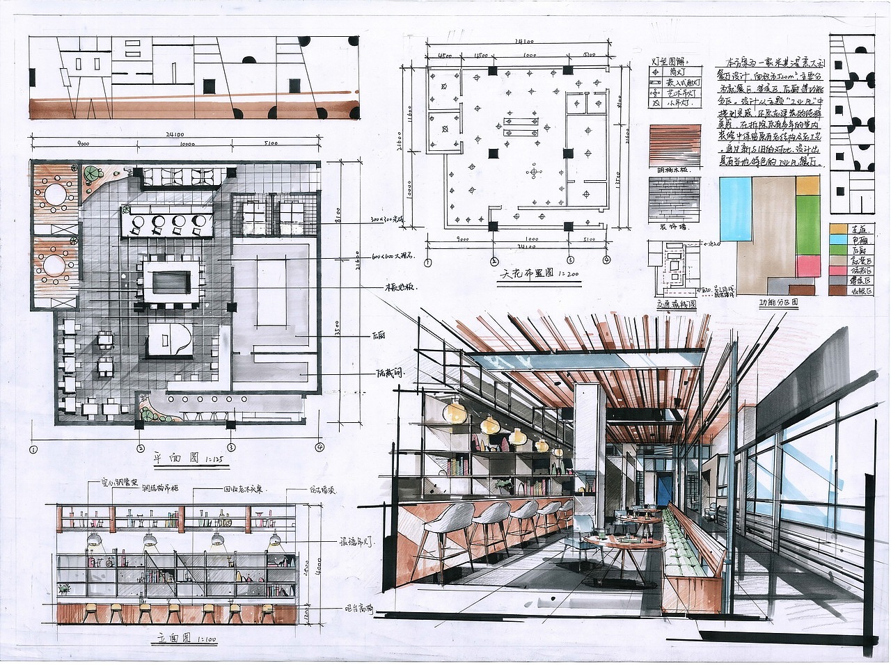 室内快题设计作品(卓越手绘)