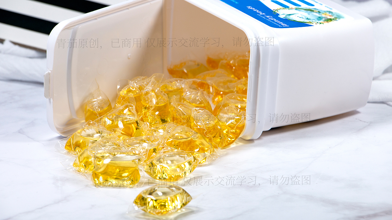 洗衣凝珠包装渲染及拍摄