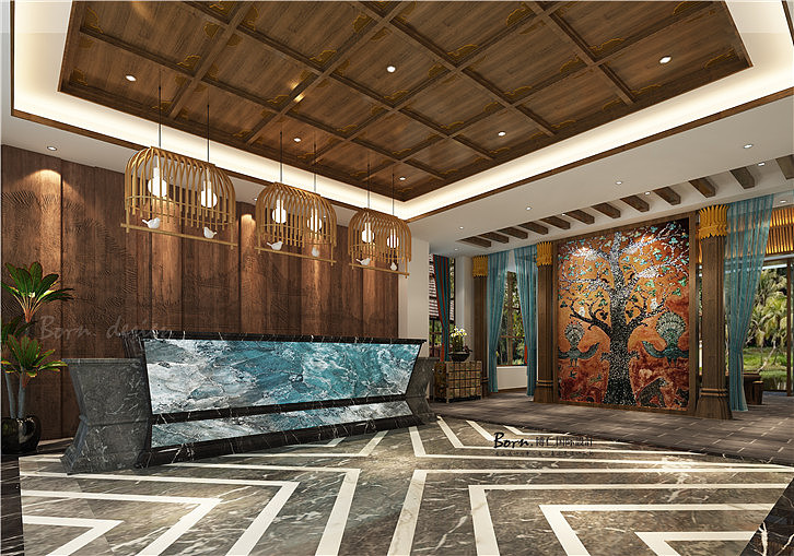 黄山民宿装修设计自然材料的应用（图ZMTQzNjUxNTg0） - 家装设计 - 站酷设计师上海博仁空间设计原创素材 - 站酷ZCOOL