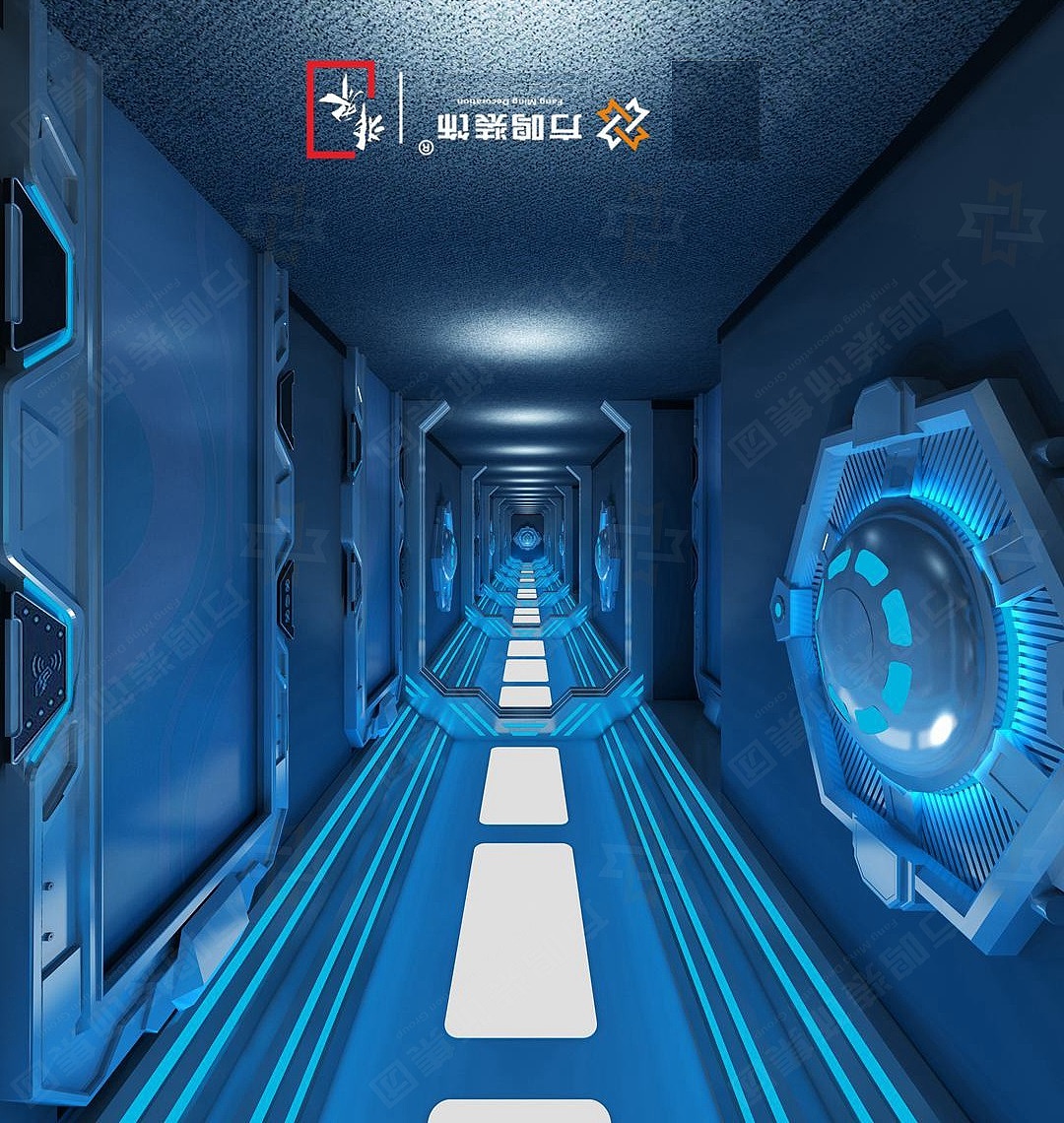 太空科技风电竞酒店设计装修效果图（图ZMTgwNjE1Njc2） - 家装设计 - 站酷设计师非界设计_方鸣原创素材 - 站酷ZCOOL