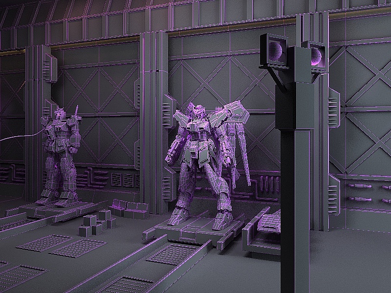 gundam格纳库场景