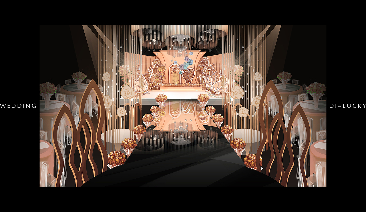 手绘婚宴设计百图