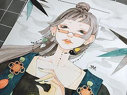 「竹，花，烟，月」