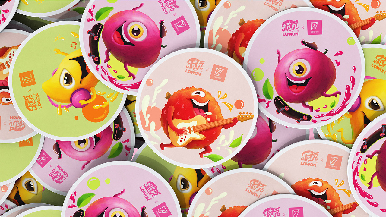 乐玩1度果酒标志及包装设计 | 创意 卡通 插画（图ZMjYyOTUyMTQ4） - 包装 - 站酷设计师FORMER1988原创素材 - 站酷ZCOOL