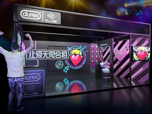 工业风展位展台3d效果图设计制作