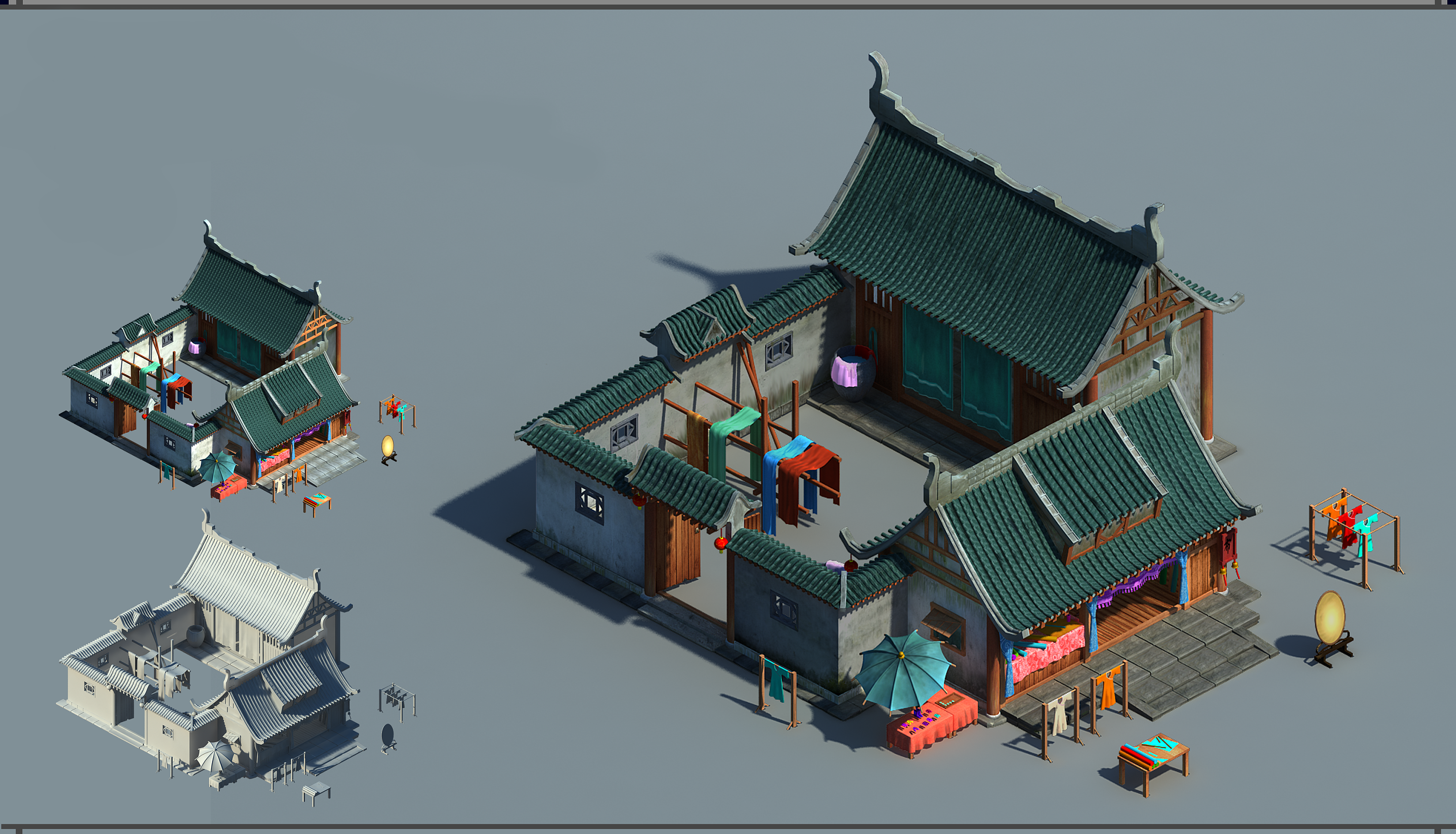 2.5d|三维|场景|1234木头人bxd - 原创作品 - 站酷 (zcool)