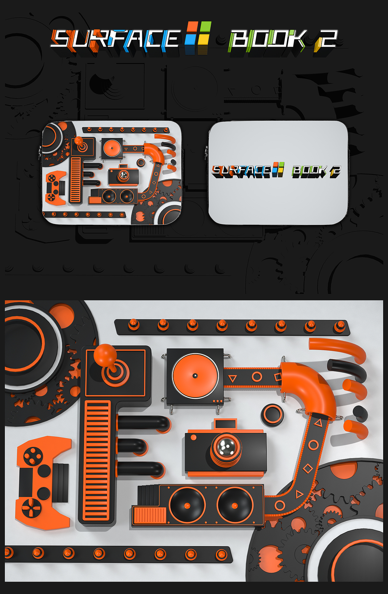 SURFACE BOOK 2 | 四重空间（图ZMTAyMDY3Mzk2） - 图案 - 站酷设计师Samuel君原创素材 - 站酷ZCOOL