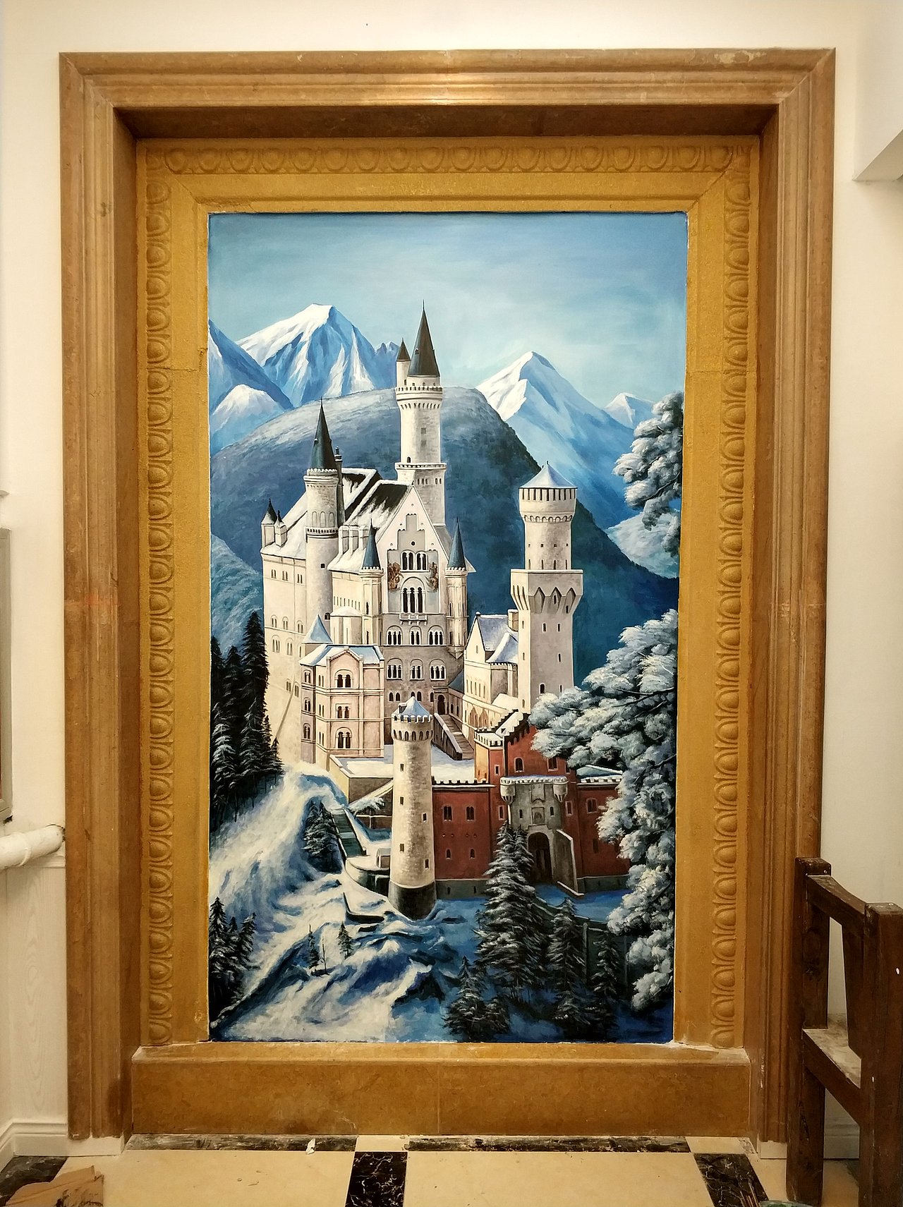 新天鵝石城堡。（圖ZMTQ2MDA4NDQ0） - 繪畫 - 站酷設(shè)計(jì)師故城清揚(yáng)原創(chuàng)素材 - 站酷ZCOOL