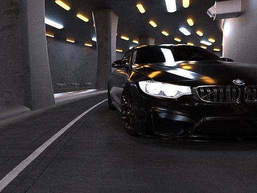 C4D汽车材质渲染