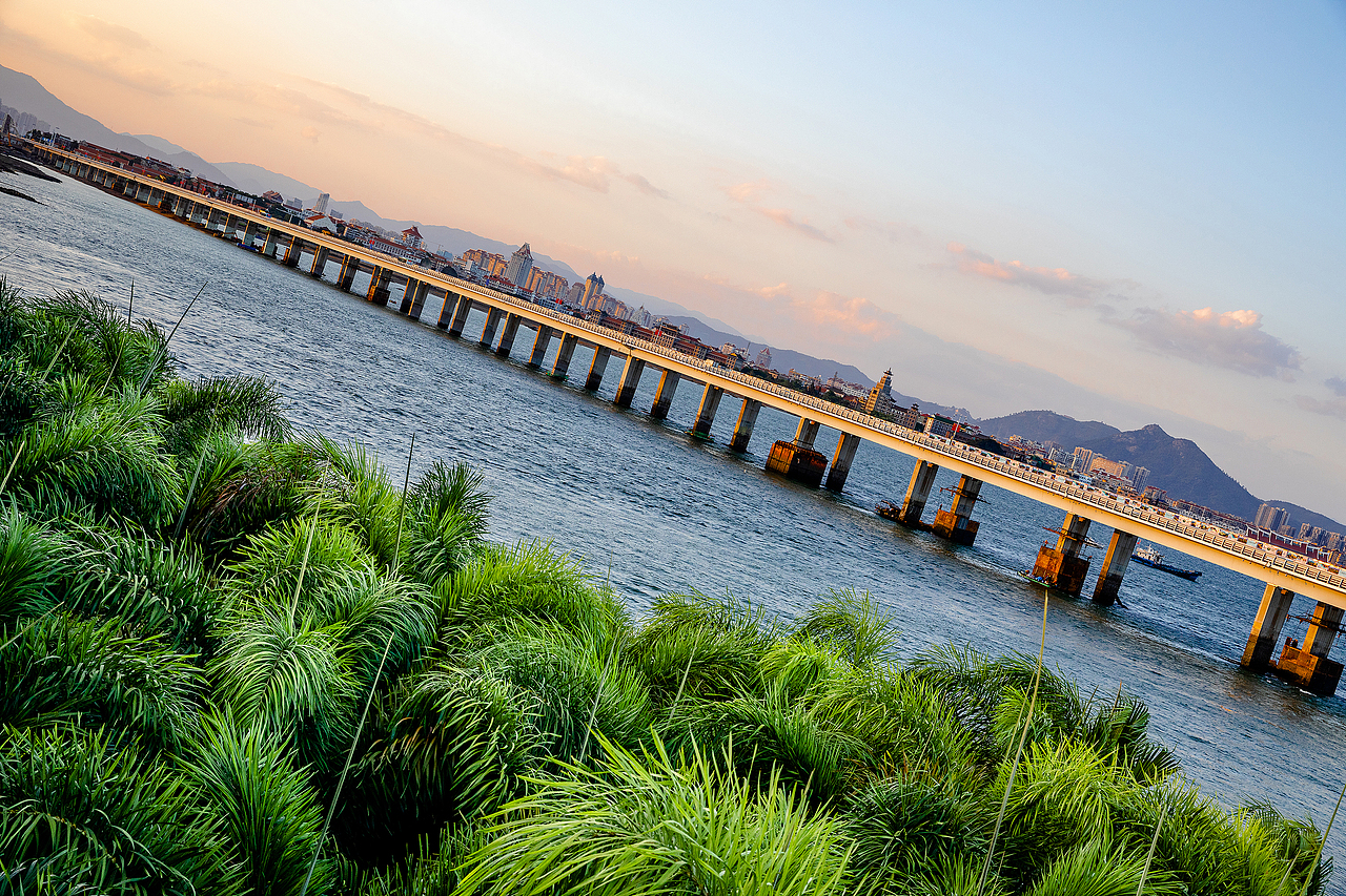 厦门大桥傍晚~风光摄影