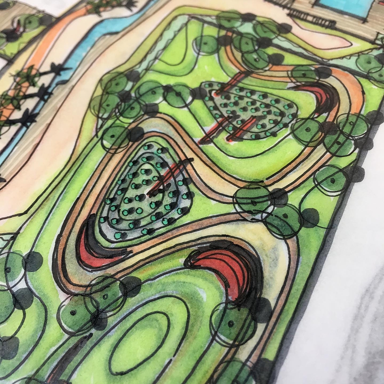 景观设计草图构思