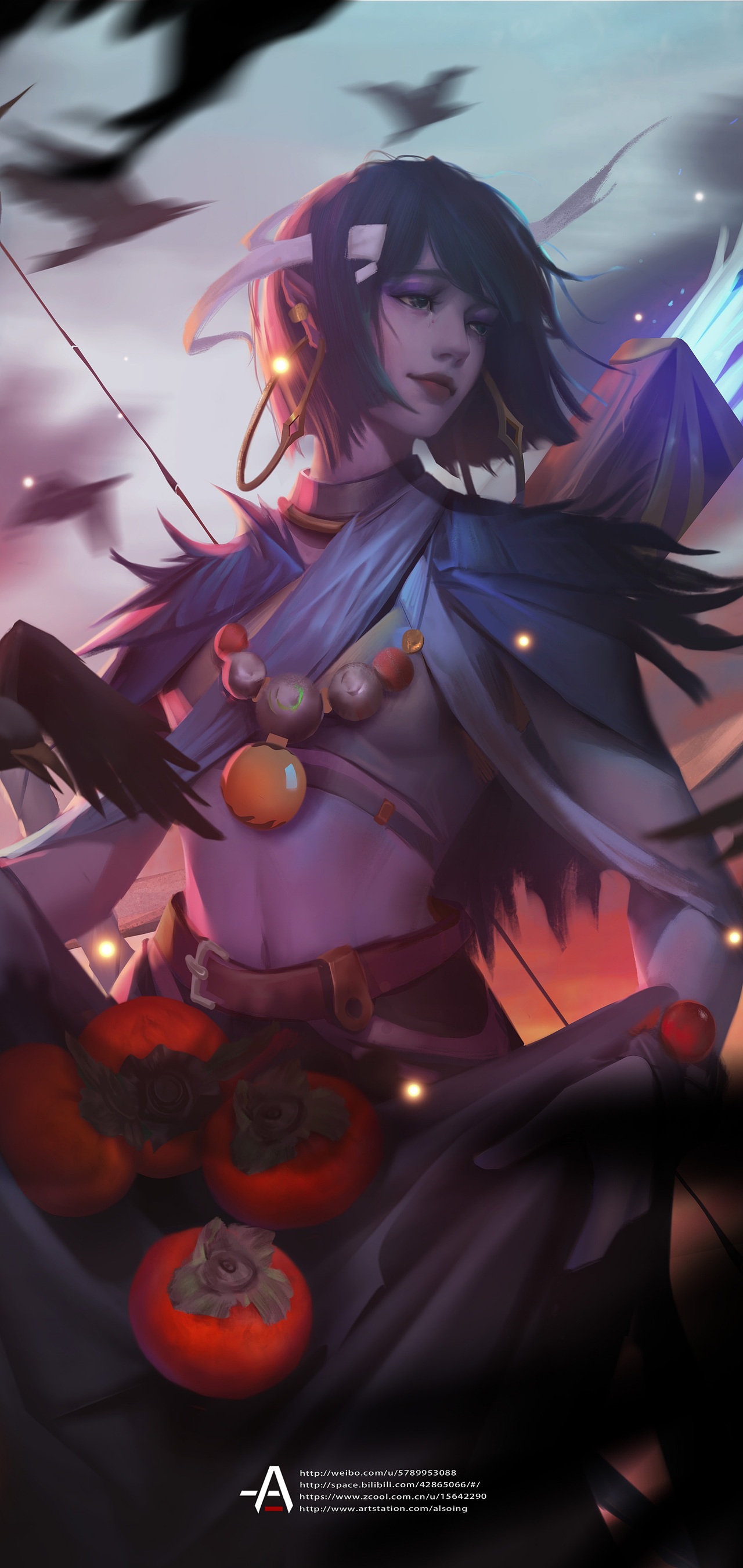 个人作品系列人设(摘柿子）（图ZMjc4ODg3MDMy） - 商业插画 - 站酷设计师亦齐原创素材 - 站酷ZCOOL