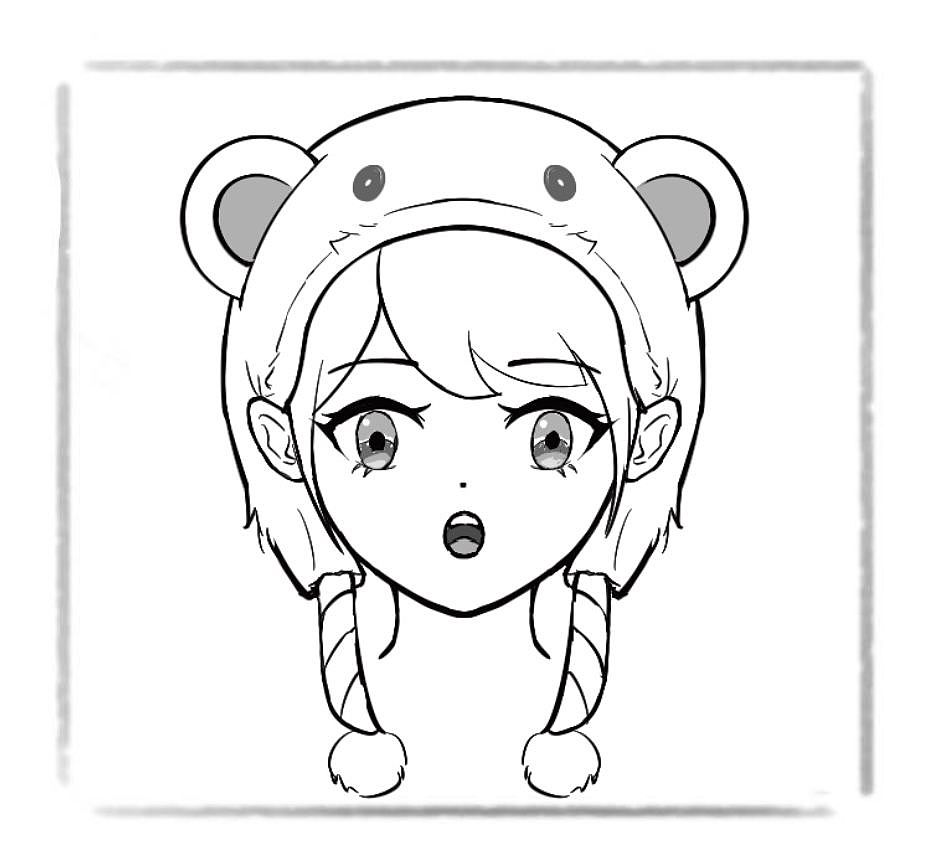 发个线稿懒得上色啦😍（图ZMzIwMTg1ODcy） - 艺术插画 - 站酷设计师圈圈柠檬原创素材 - 站酷ZCOOL