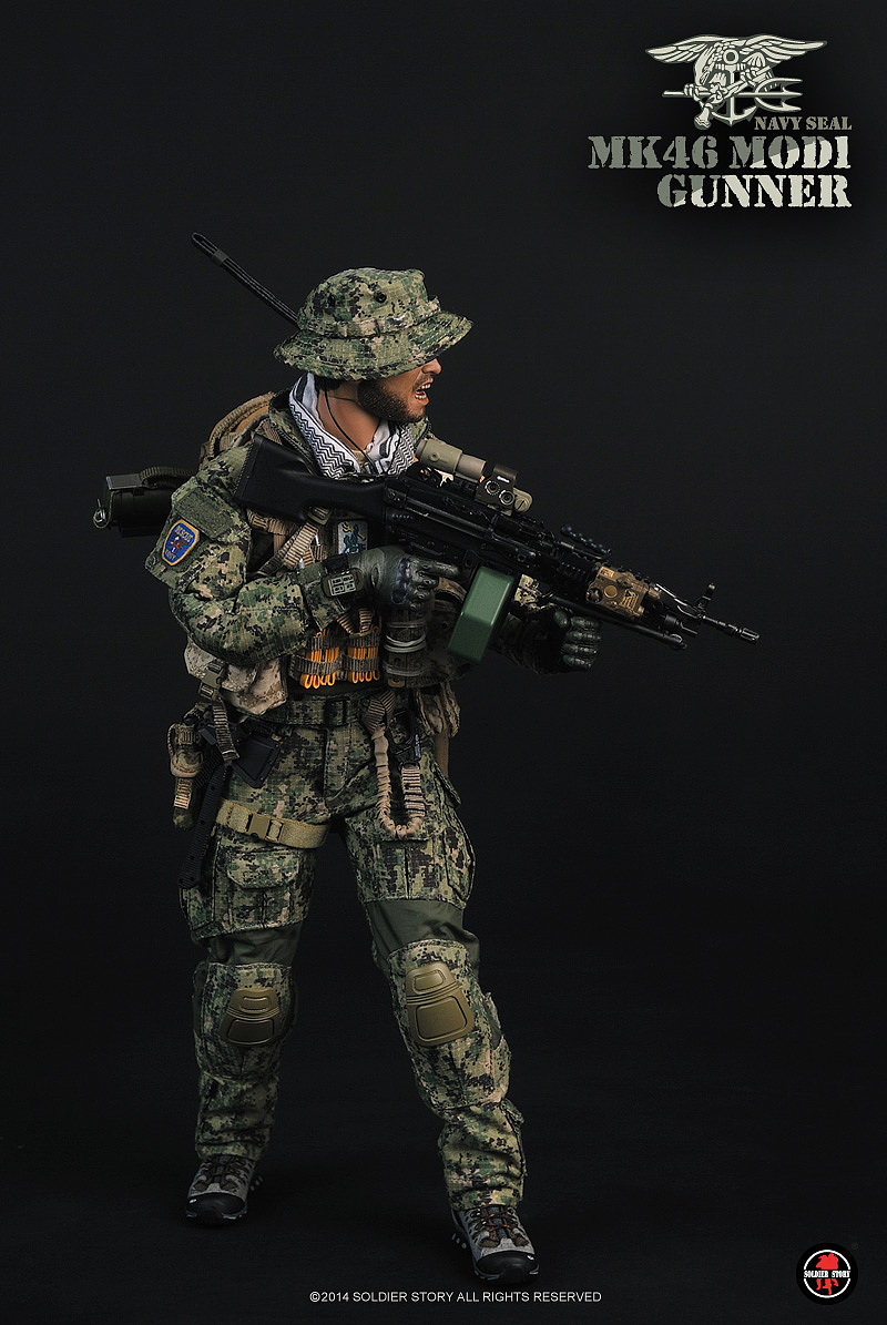 SoldierStory 美国海军海豹突击队 MK46 MOD1机鎗手（图ZMTExMDIwMDM2） - 手办/模玩 - 站酷设计师SoldierStory原创素材 - 站酷ZCOOL
