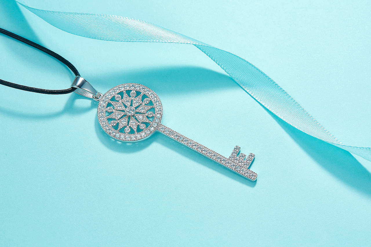 商业珠宝青色场景摄影拍摄